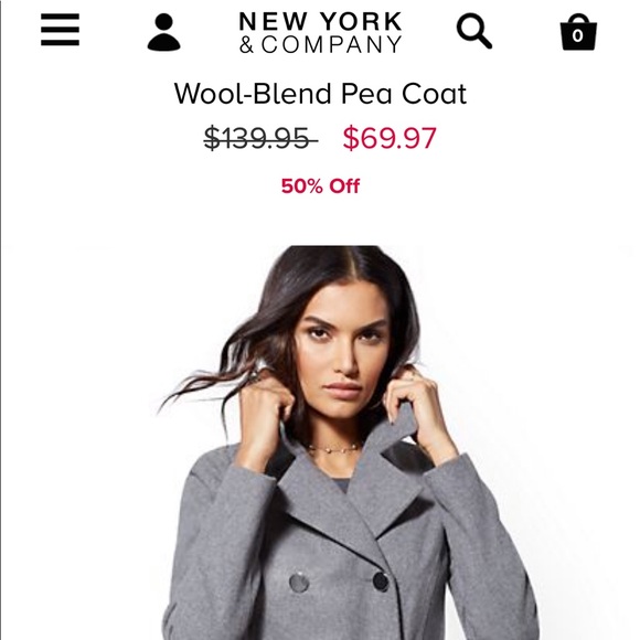 New York & Company Peacoat Never Worn - Picture 3 of 3